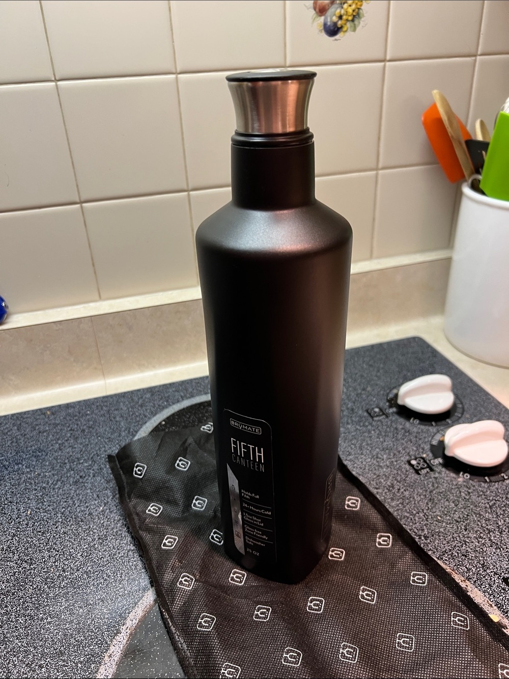 Fifth Canteen Matte Black Stainless Steel Water Bottle